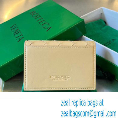 Bottega Veneta Intrecciato leather Business Card Case 605720 Beige - Click Image to Close