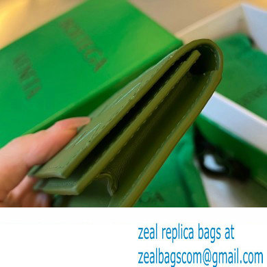 Bottega Veneta Intrecciato leather Business Card Case 605720 Dark Green - Click Image to Close