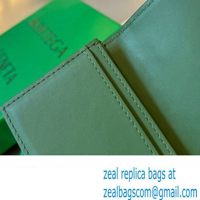 Bottega Veneta Intrecciato leather Business Card Case 605720 Dark Green