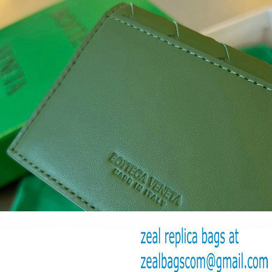 Bottega Veneta Intrecciato leather Business Card Case 605720 Dark Green - Click Image to Close