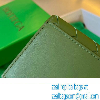 Bottega Veneta Intrecciato leather Business Card Case 605720 Dark Green - Click Image to Close