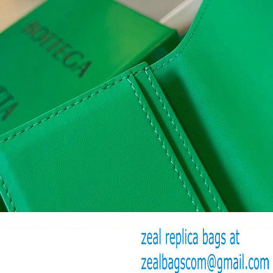 Bottega Veneta Intrecciato leather Business Card Case 605720 Green - Click Image to Close