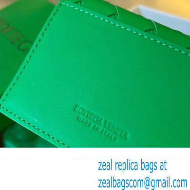 Bottega Veneta Intrecciato leather Business Card Case 605720 Green