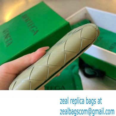 Bottega Veneta Intrecciato leather Business Card Case 605720 Light Green - Click Image to Close