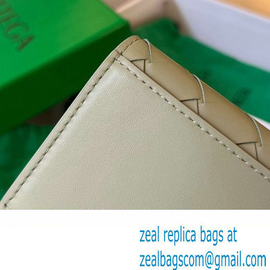 Bottega Veneta Intrecciato leather Business Card Case 605720 Light Green - Click Image to Close