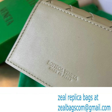 Bottega Veneta Intrecciato leather Business Card Case 605720 Light Green - Click Image to Close