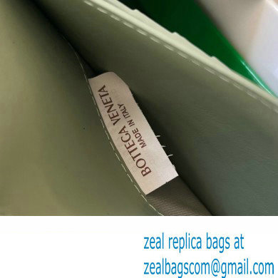 Bottega Veneta Intrecciato leather Long Wallet 676593 Dark Green - Click Image to Close