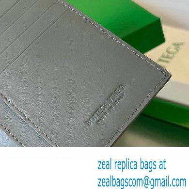 Bottega Veneta Intrecciato leather Long Wallet 676593 Gray - Click Image to Close