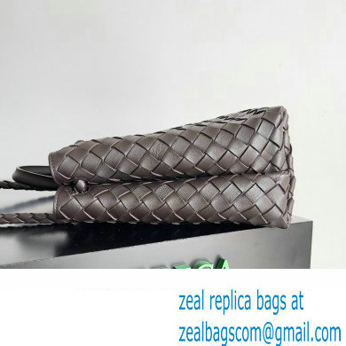 Bottega Veneta Intrecciato leather Medium Andiamo top handle Bag Coffee - Click Image to Close