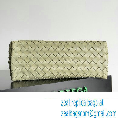 Bottega Veneta Intrecciato leather Medium Andiamo top handle Bag Light Green - Click Image to Close