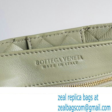 Bottega Veneta Intrecciato leather Medium Andiamo top handle Bag Light Green