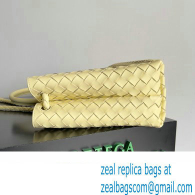 Bottega Veneta Intrecciato leather Medium Andiamo top handle Bag Yellow