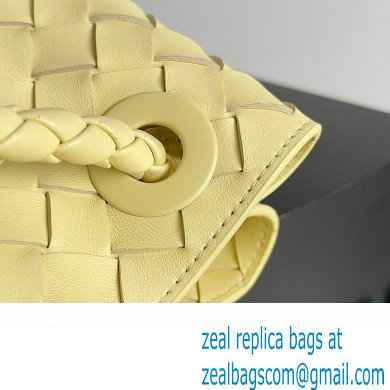 Bottega Veneta Intrecciato leather Medium Andiamo top handle Bag Yellow