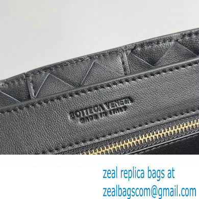 Bottega Veneta Intrecciato leather Small Andiamo top handle Bag Black - Click Image to Close
