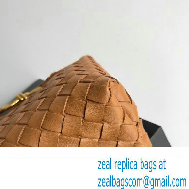 Bottega Veneta Intrecciato leather Small Andiamo top handle Bag Brown