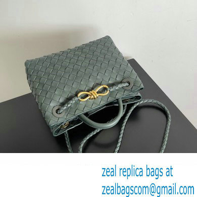 Bottega Veneta Intrecciato leather Small Andiamo top handle Bag Green