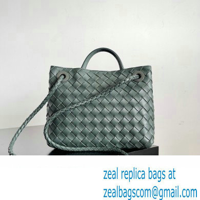 Bottega Veneta Intrecciato leather Small Andiamo top handle Bag Green