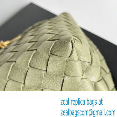 Bottega Veneta Intrecciato leather Small Andiamo top handle Bag Light Green