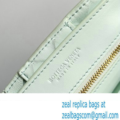 Bottega Veneta Intrecciato leather Small Andiamo top handle Bag Pale Green