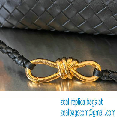 Bottega Veneta Intrecciato leather Small East/West Andiamo top handle Bag Black