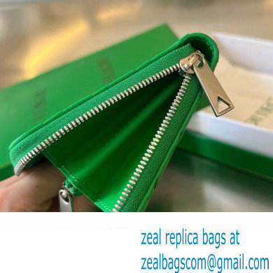 Bottega Veneta Intrecciato leather Zip Around Wallet 593217 Green - Click Image to Close