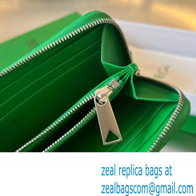 Bottega Veneta Intrecciato leather Zip Around Wallet 593217 Green