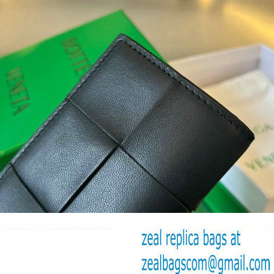 Bottega Veneta Intreccio leather Cassette Business Card Case 651396 Black