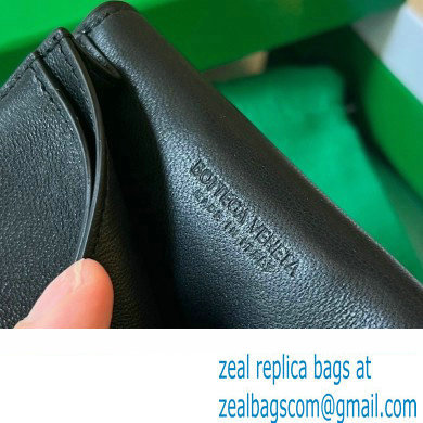 Bottega Veneta Intreccio leather Cassette Business Card Case 651396 Black