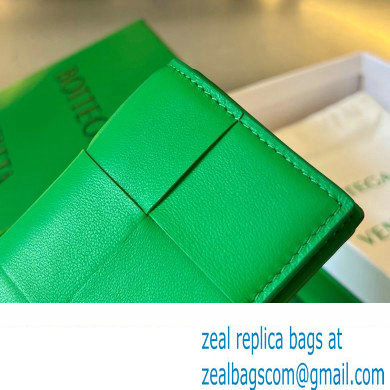 Bottega Veneta Intreccio leather Cassette Business Card Case 651396 Green - Click Image to Close
