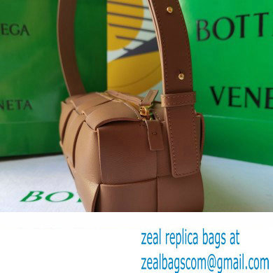 Bottega Veneta Intreccio leather Small Brick Cassette shoulder bag 729166 Brown - Click Image to Close