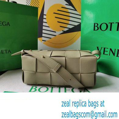 Bottega Veneta Intreccio leather Small Brick Cassette shoulder bag 729166 Light Green - Click Image to Close