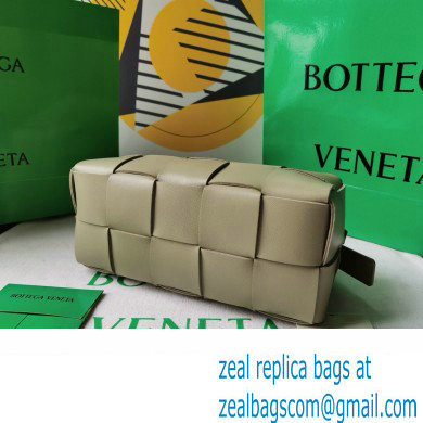 Bottega Veneta Intreccio leather Small Brick Cassette shoulder bag 729166 Light Green - Click Image to Close