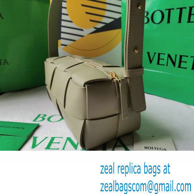 Bottega Veneta Intreccio leather Small Brick Cassette shoulder bag 729166 Light Green - Click Image to Close