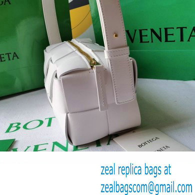 Bottega Veneta Intreccio leather Small Brick Cassette shoulder bag 729166 White