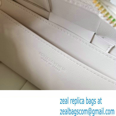 Bottega Veneta Intreccio leather Small Brick Cassette shoulder bag 729166 White