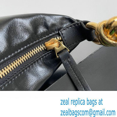 Bottega Veneta Knot Medium Hobo Bag Black