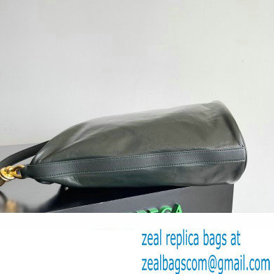 Bottega Veneta Knot Medium Hobo Bag Dark Green