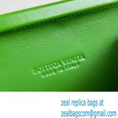 Bottega Veneta Knot On Strap Foulard intreccio leather minaudiere with strap Bag Green