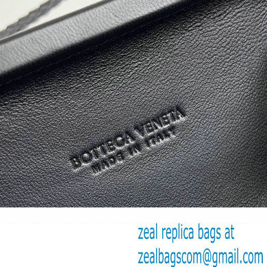 Bottega Veneta Knot On Strap Padded intreccio leather minaudiere with strap Bag Black