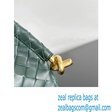 Bottega Veneta Large Solstice Intrecciato leather Shoulder Bag Dark Green