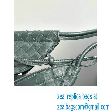 Bottega Veneta Large Solstice Intrecciato leather Shoulder Bag Dark Green