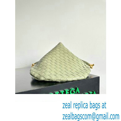 Bottega Veneta Large Solstice Intrecciato leather Shoulder Bag Light Green