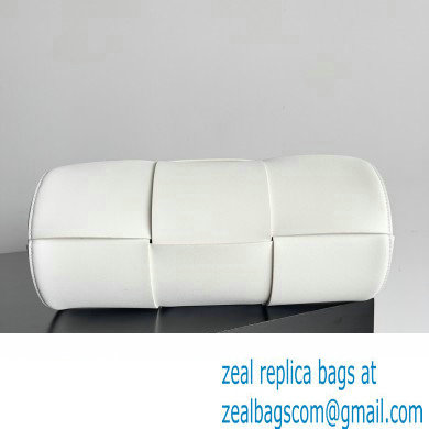 Bottega Veneta Medium Canette Intreccio leather cross-body Bag with adjustable strap White