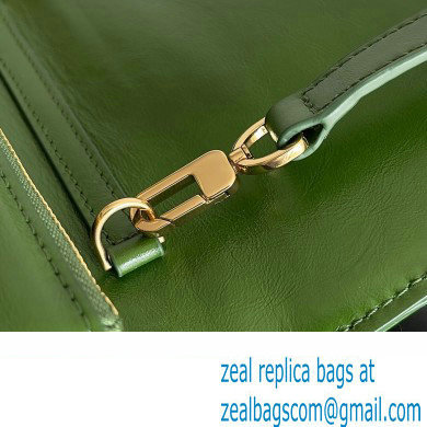 Bottega Veneta Mini Cassette foulard intreccio leather Cross-Body Bag Green