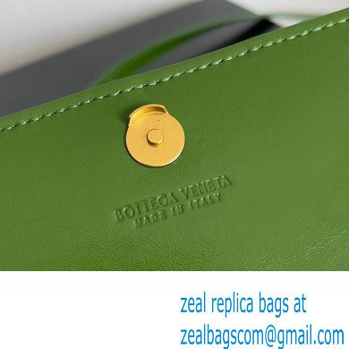 Bottega Veneta Mini Cassette foulard intreccio leather Cross-Body Bag Green