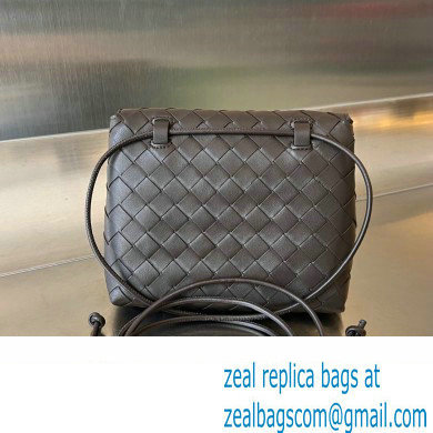Bottega Veneta Mini Intrecciato leather Cross-Body Bag with adjustable sliding strap Coffee
