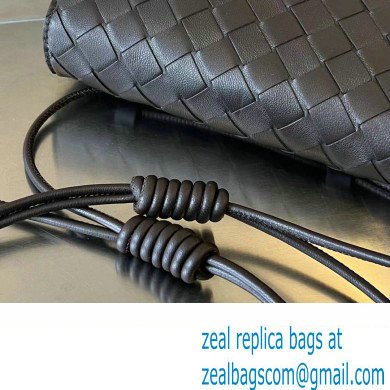 Bottega Veneta Mini Intrecciato leather Cross-Body Bag with adjustable sliding strap Coffee - Click Image to Close