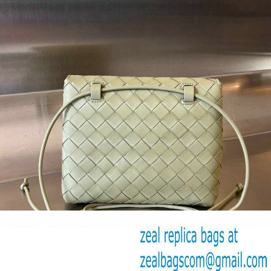 Bottega Veneta Mini Intrecciato leather Cross-Body Bag with adjustable sliding strap Light Green