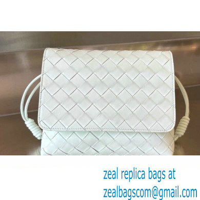 Bottega Veneta Mini Intrecciato leather Cross-Body Bag with adjustable sliding strap Pale Green