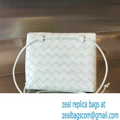 Bottega Veneta Mini Intrecciato leather Cross-Body Bag with adjustable sliding strap Pale Green